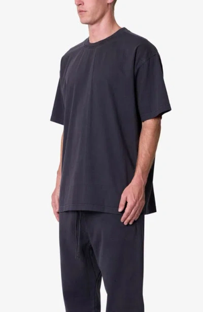 Mnml Heavy Basic Boxy Cotton T-shirt In Black