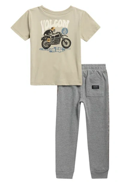 Volcom Graphic T-shirt & Joggers Set In Multi