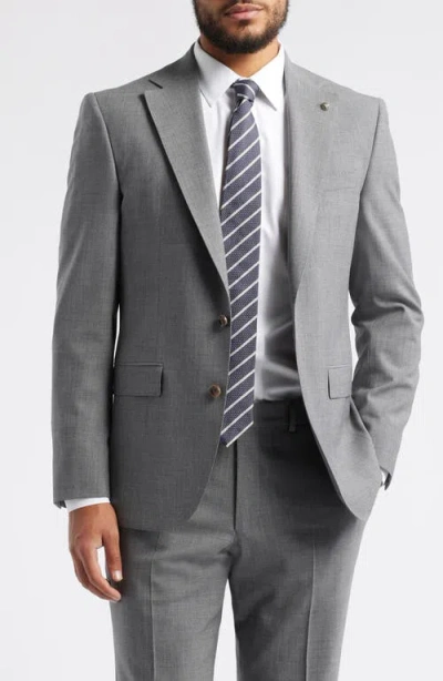 Jack Victor Espirit Solid Stretch Wool Suit In Gray