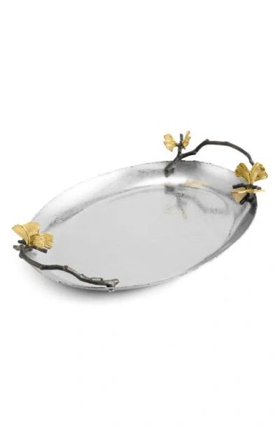 Michael Aram Butterfly Ginkgo Medium Tray In Silver