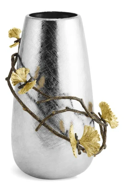 Michael Aram Butterfly Ginkgo Small Vase In Silver