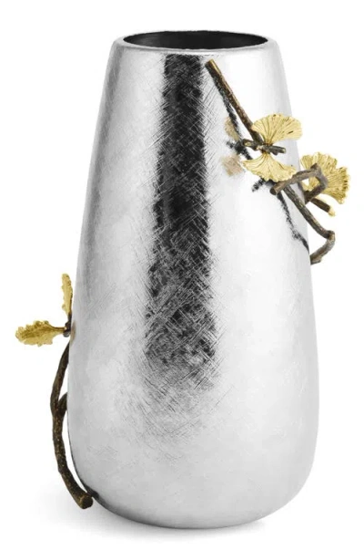 Michael Aram Butterfly Ginkgo Small Vase In Silver