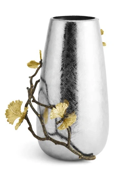 Michael Aram Butterfly Ginkgo Small Vase In Silver