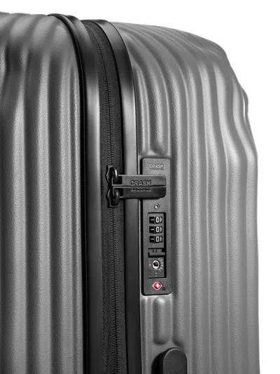 Crash Baggage Large Stripe Suitcase In Orange