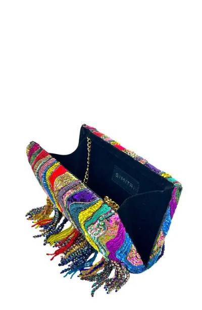 Simitri Zari Dune Clutch In Black