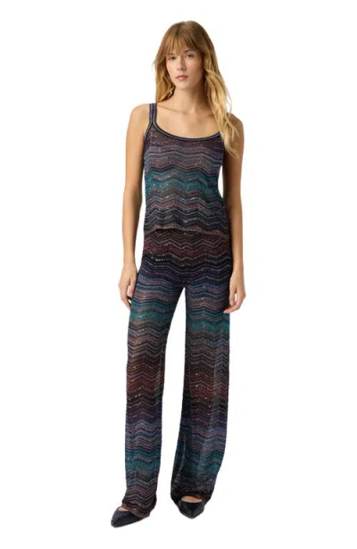 Missoni Chevron-pattern Sequin-detail Top In Multi
