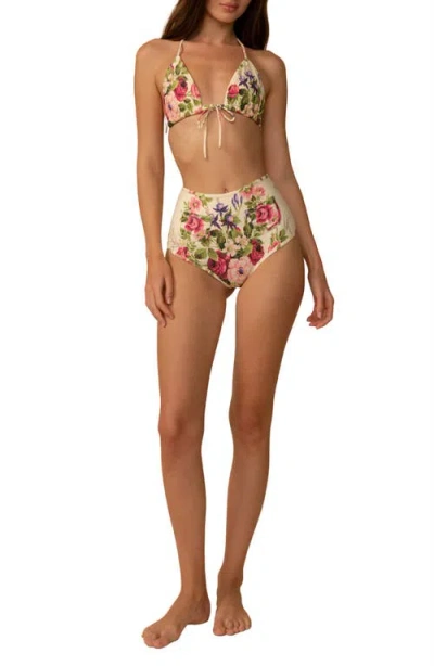 Montce Emma Triangle Bikini Top In Multi