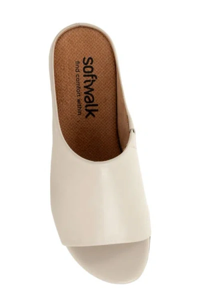 Softwalk Turner Wedge Sandal In White