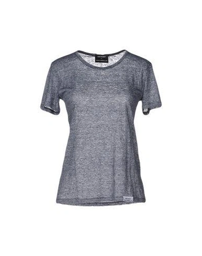 Shop Anthony Vaccarello T-shirt In Slate Blue