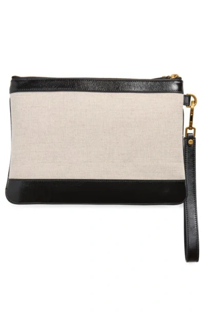 Versace Rivière Canvas Pouch In Multi