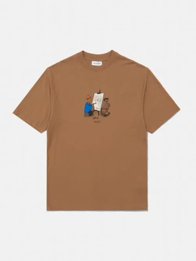 Edmmond Studios Avant Garde Printed T-shirt In Brown