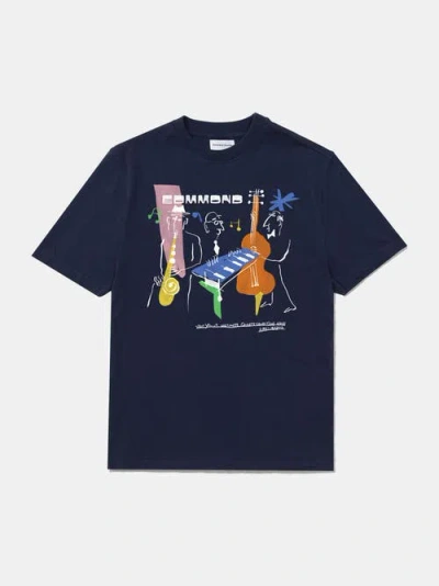 Edmmond Studios Cassette Print T-shirt In Blue