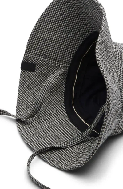 Rag & Bone Harper Gingham Sun Hat In Gray