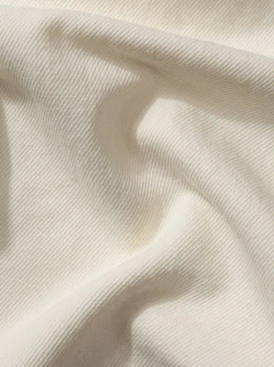 Edmmond Studios Light Wash Relaxed Fit Jeans In White