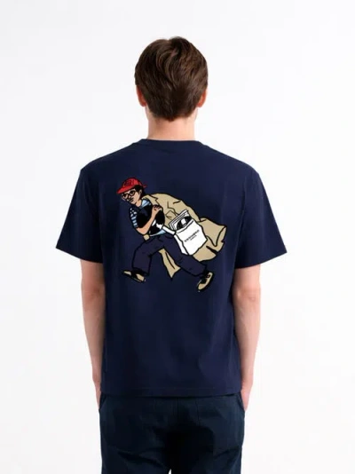 Edmmond Studios Melomaniac Printed T-shirt In Blue