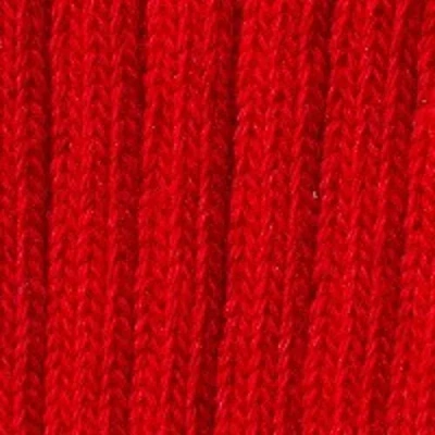 Edmmond Studios Duck Logo Ribbed Crew Socks In Red