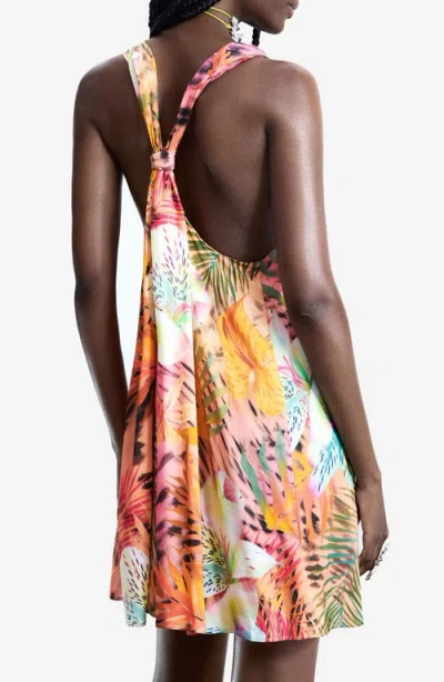 Desigual Mixed Print Romper In Multi