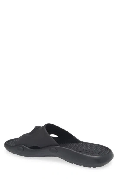Versace Nettuno Medusa Head Open-toe Sliders In Black