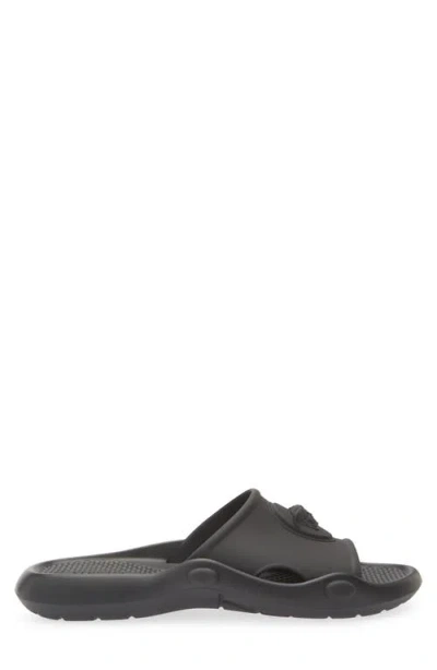 Versace Nettuno Medusa Head Open-toe Sliders In Black