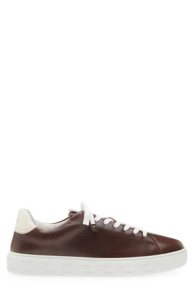 Versace Colour Block Trainer In White