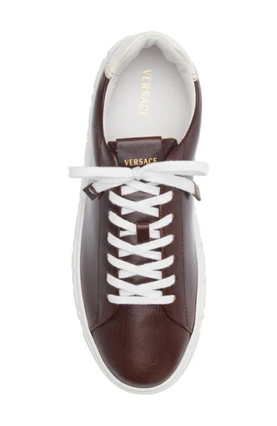 Versace Colour Block Trainer In White