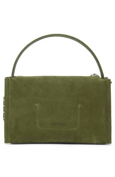 Jw Anderson W Anderson Womens Khaki Loafer Suede Shoulder Bag In Green
