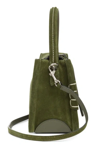 Jw Anderson W Anderson Womens Khaki Loafer Suede Shoulder Bag In Green
