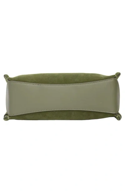 Jw Anderson W Anderson Womens Khaki Loafer Suede Shoulder Bag In Green