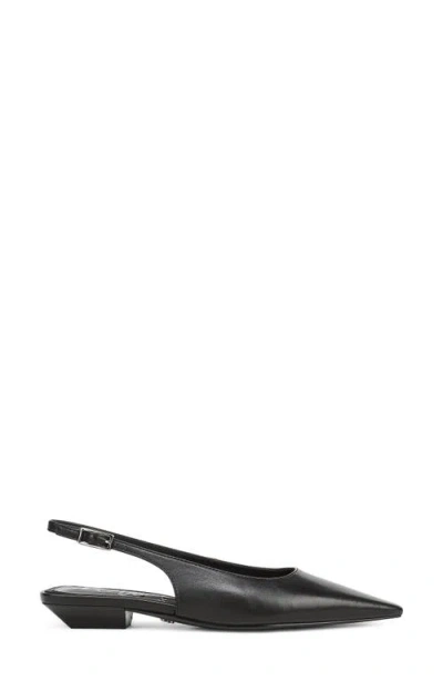 Sam Edelman Netty Slingback Pointed Toe Flat In Black
