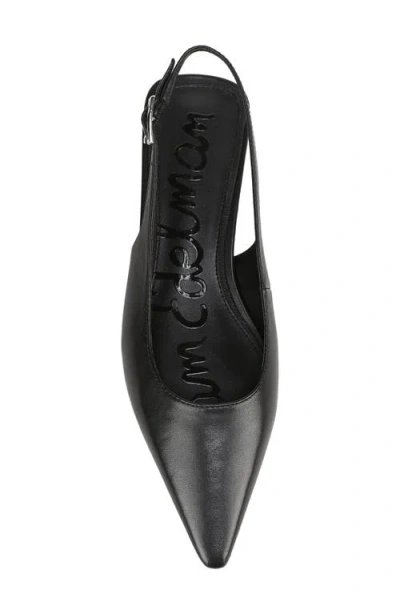Sam Edelman Netty Slingback Pointed Toe Flat In Black