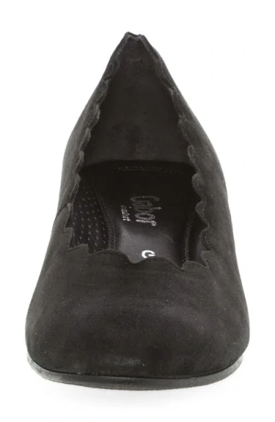 Gabor Scalloped Pump In Black
