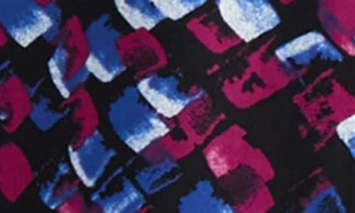 Kasper Block Print Knit Top In Multi