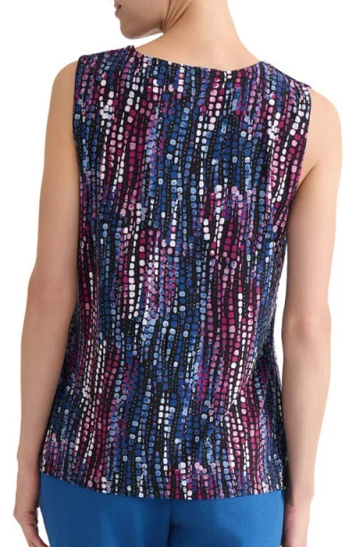 Kasper Plus Size Printed Sleeveless Top In Multi