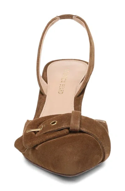 Veronica Beard Loralyn Slingback Pointed Toe Pump In Brown