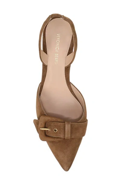 Veronica Beard Loralyn Slingback Pointed Toe Pump In Brown