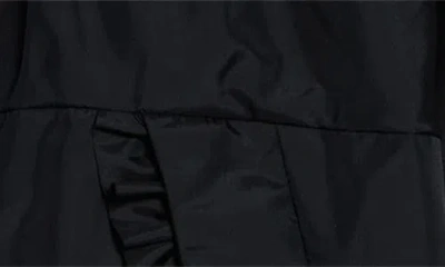 Moncler Imaginaire Short Nylon Canvas Parka In Black