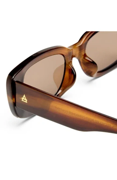 Aire Ceres 51mm Rectangular Sunglasses In Green
