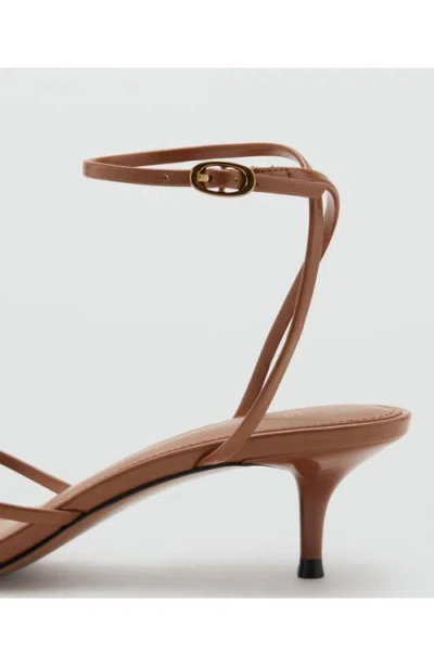 Mango Ankle Strap Sandal In Brown