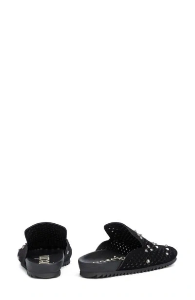 Pedro Garcia Braidy Studded Mule In Black