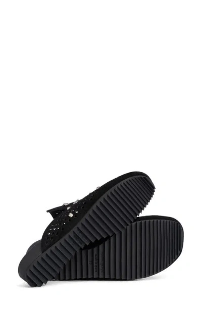Pedro Garcia Braidy Studded Mule In Black