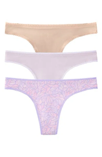 On Gossamer 3-pack Mesh Thongs In Multi
