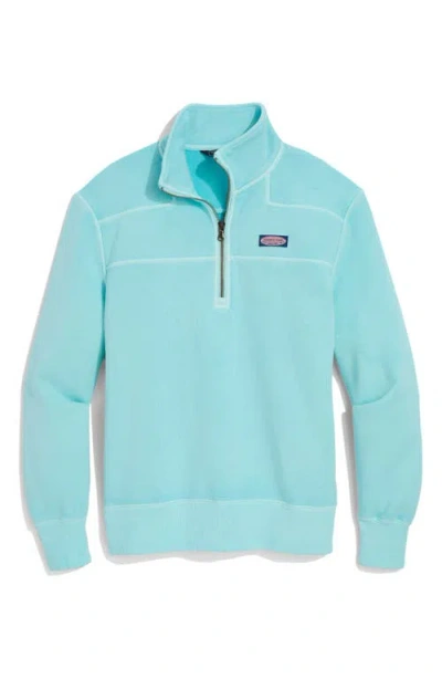 Vineyard Vines Shep Quarter Zip Pullover In Blue