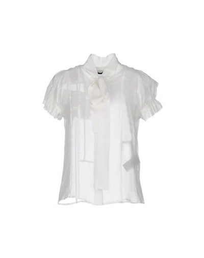 Haider Ackermann Shirts & Blouses With Bow In White