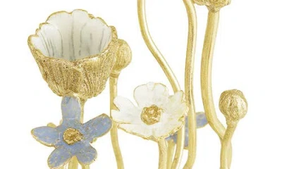 Michael Aram Wildflowers 2-piece Candleholder Set In Gold