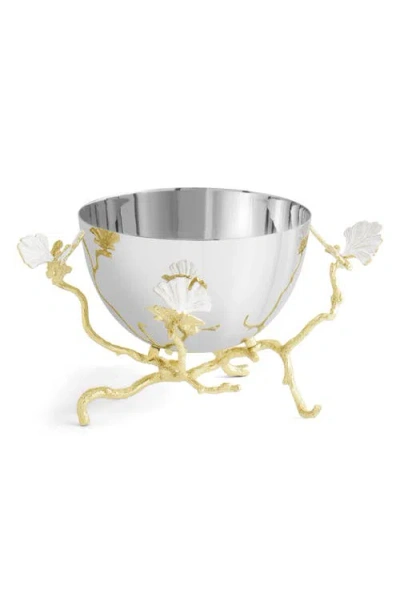 Michael Aram Butterfly Ginkgo Gold Serving Bowl In Silver