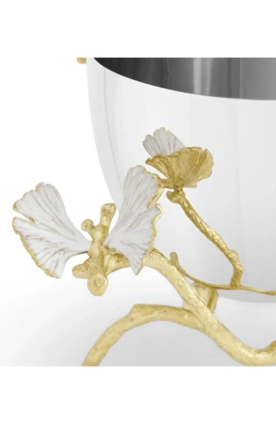 Michael Aram Butterfly Ginkgo Gold Serving Bowl In Silver