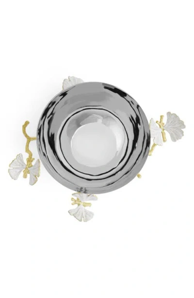 Michael Aram Butterfly Ginkgo Gold Serving Bowl In Silver