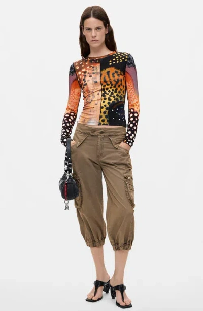 Desigual Print Top In Multi