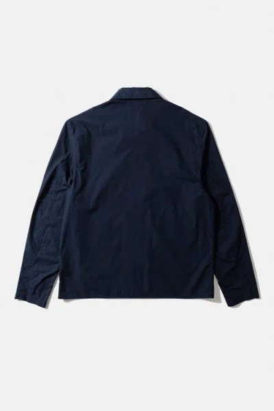 Edmmond Studios Long Sleeve Utility Zip Jacket In Blue