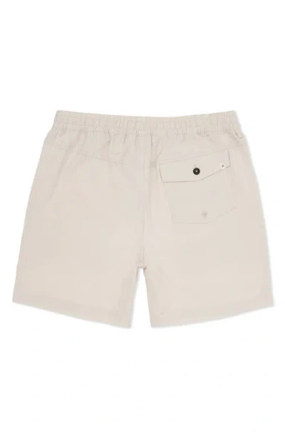 Hurley Volley Solid Cotton Drawstring Shorts In White